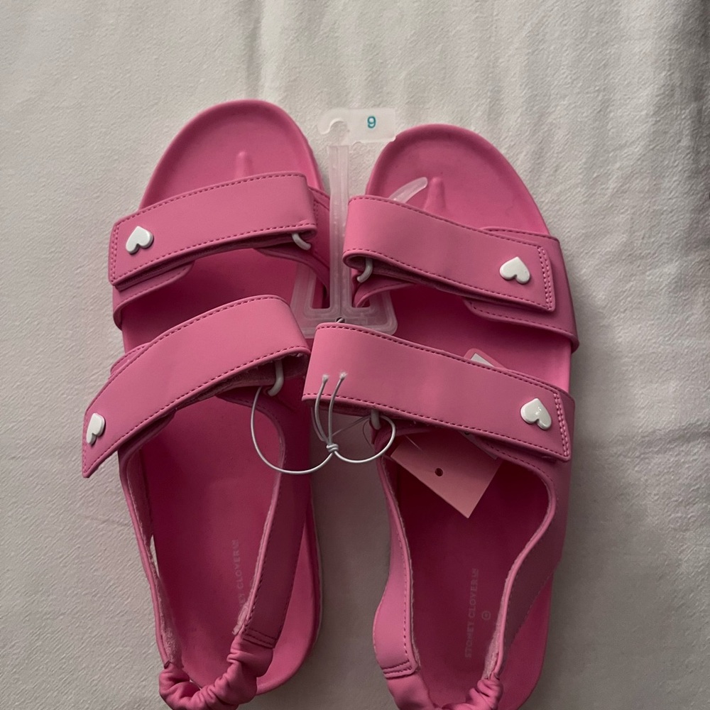 Stoney Clover Lane x Target Pink Velcro Sandals